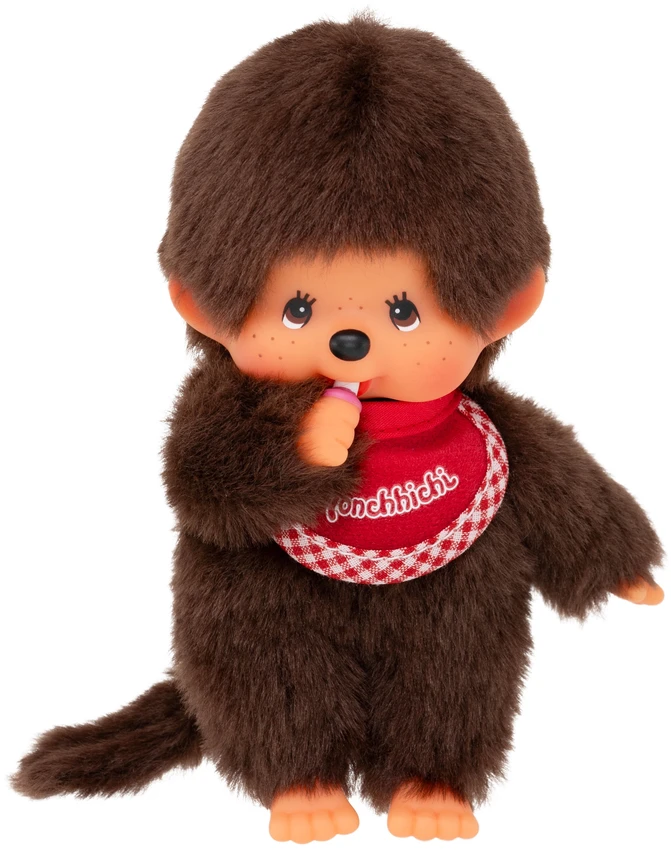 MONCHHICHI beždžionėlė su kūdikiu "Beany", 14 cm