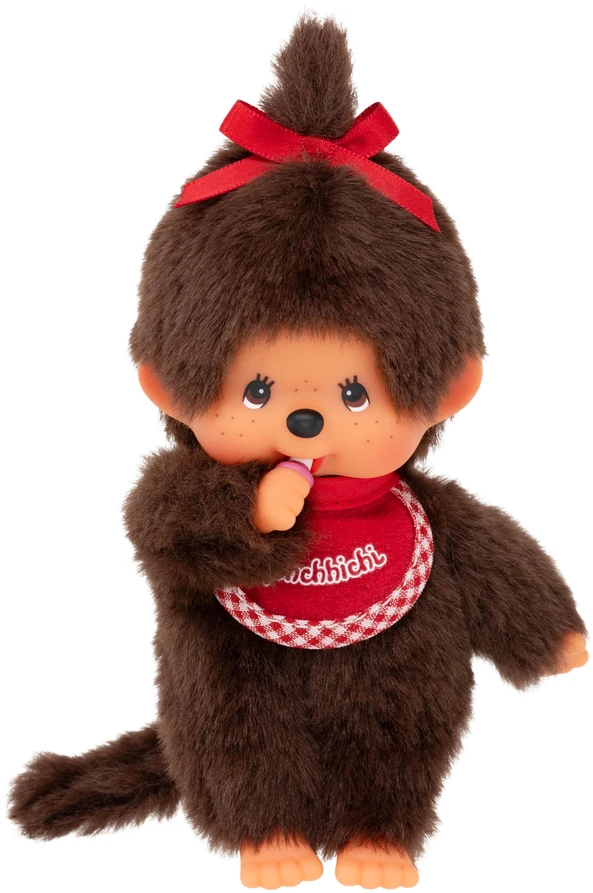 MONCHHICHI beždžionėlė su kūdikiu "Beany", 14 cm