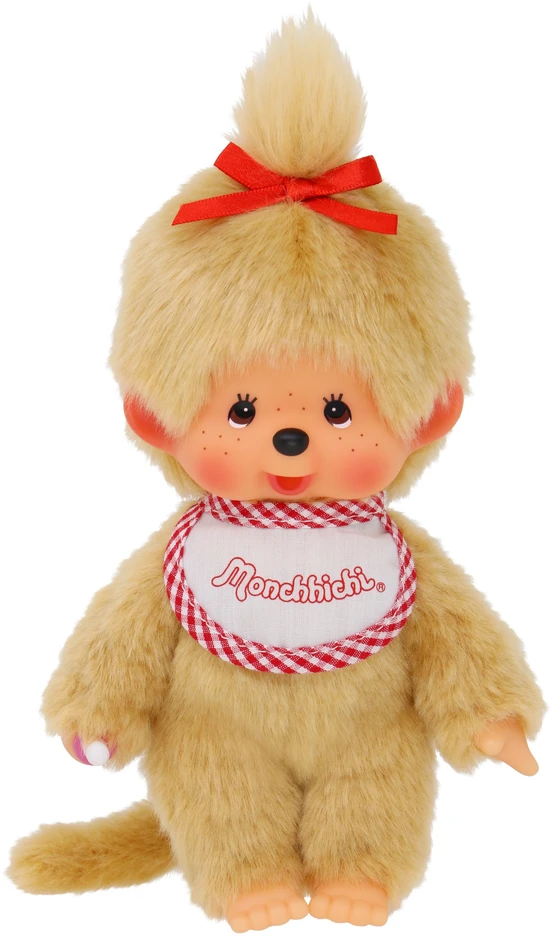 MONCHHICHI Pliušinė beždžionėlė, šviesiai ruda, 20 cm