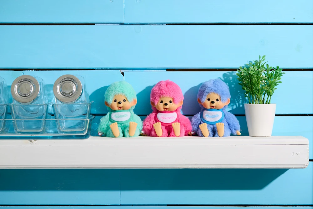 MONCHHICHI Spalvinga beždžionėlė, 14 cm