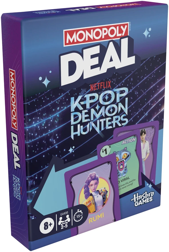 MONOPOLY Kortų žaidimas „Monopoly Deal: KPOP Demon hunters“, EN