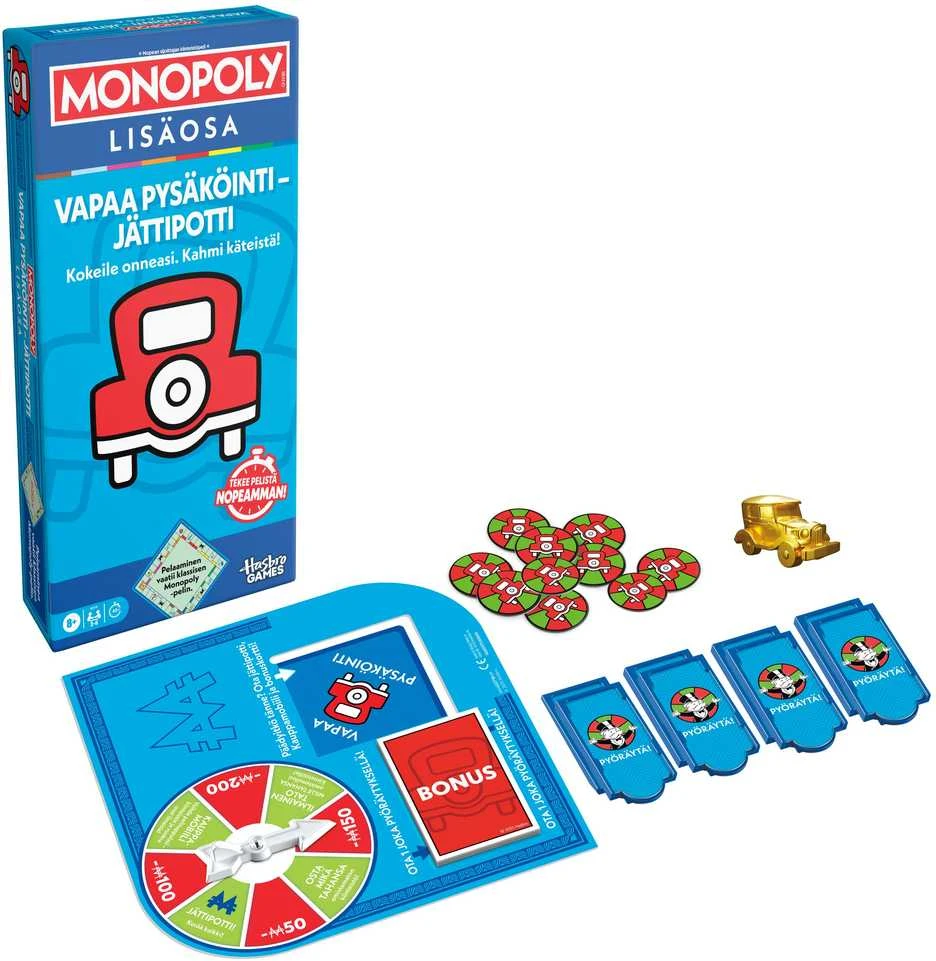 Hasbro MONOPOLY Papildymas „Nemokama stovėjimo aikštelė: aukso puodas“, suomių k.