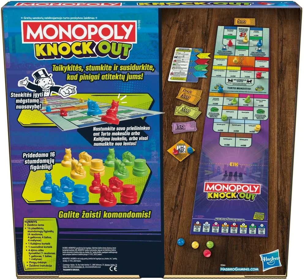 Žaidimas MONOPOLY: KNOCKOUT (lietuvių k.)