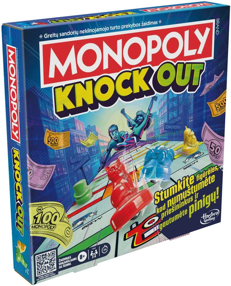 Žaidimas MONOPOLY: KNOCKOUT (lietuvių k.)