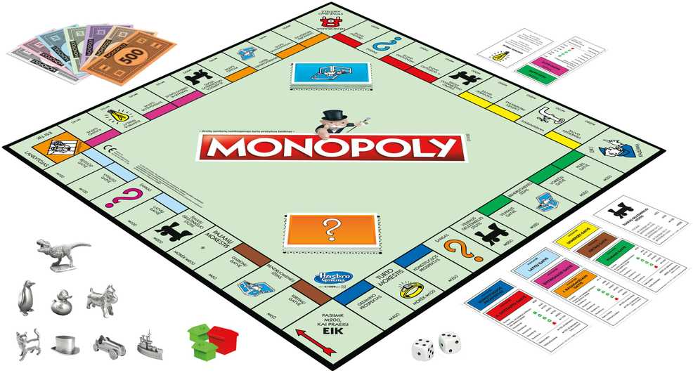Hasbro stalo žaidimas MONOPOLY CLASSIC, C1009633 (lietuvių k.)