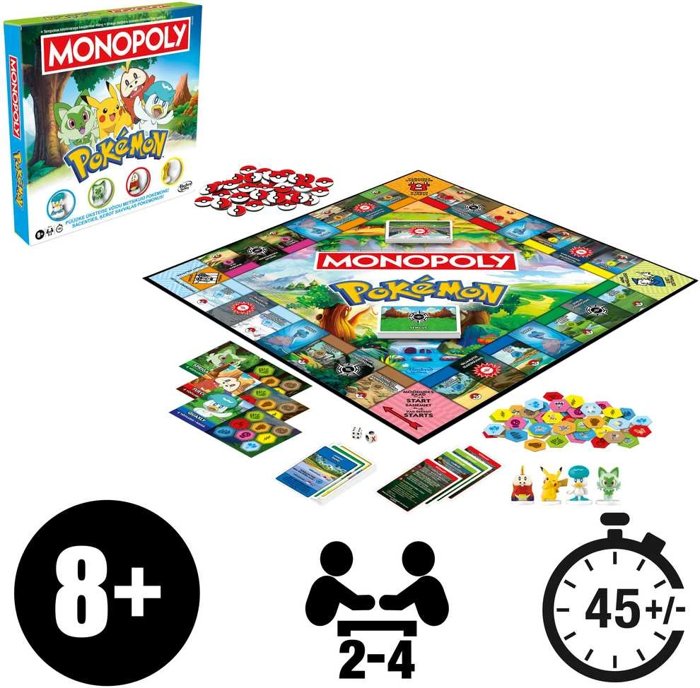 MONOPOLY Žaidimas „Monopolis: Pokemonai“, estų/latvių k.
