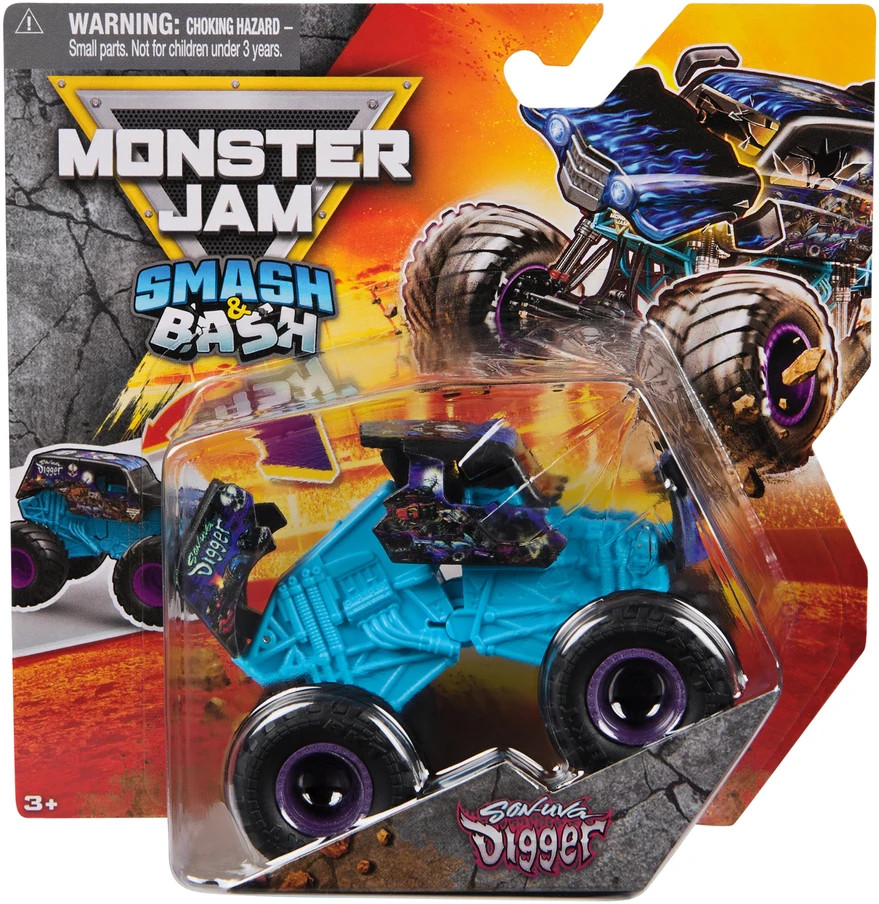 MONSTER JAM 1:64 visureigis Smash & Bash, asorti, 6072396