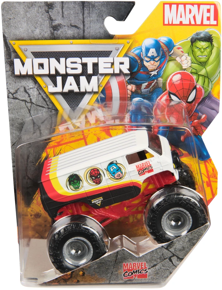 „Monster Jam“ 1:64 „Marvel“ liejimas