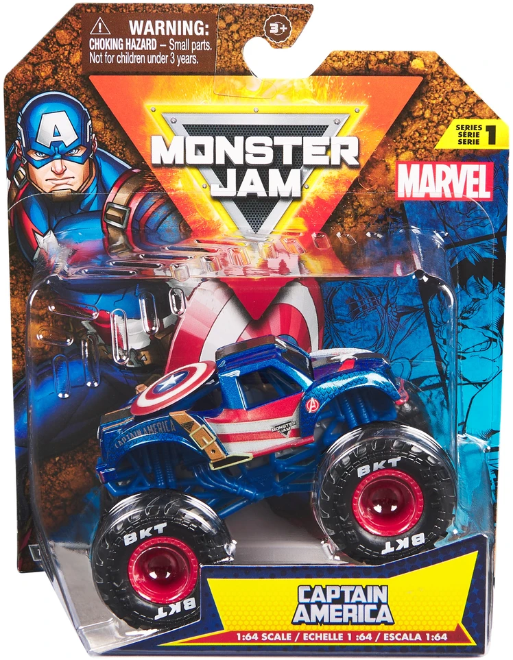 „Monster Jam“ 1:64 „Marvel“ liejimas