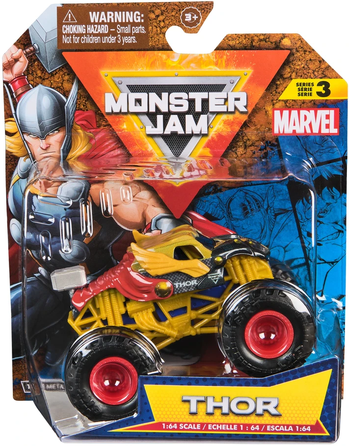 „Monster Jam“ 1:64 „Marvel“ liejimas