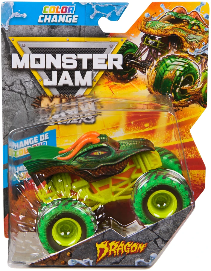 MONSTER JAM 1:64 spalvą keičiantis visureigis Mud Blasters, asort., 6072638