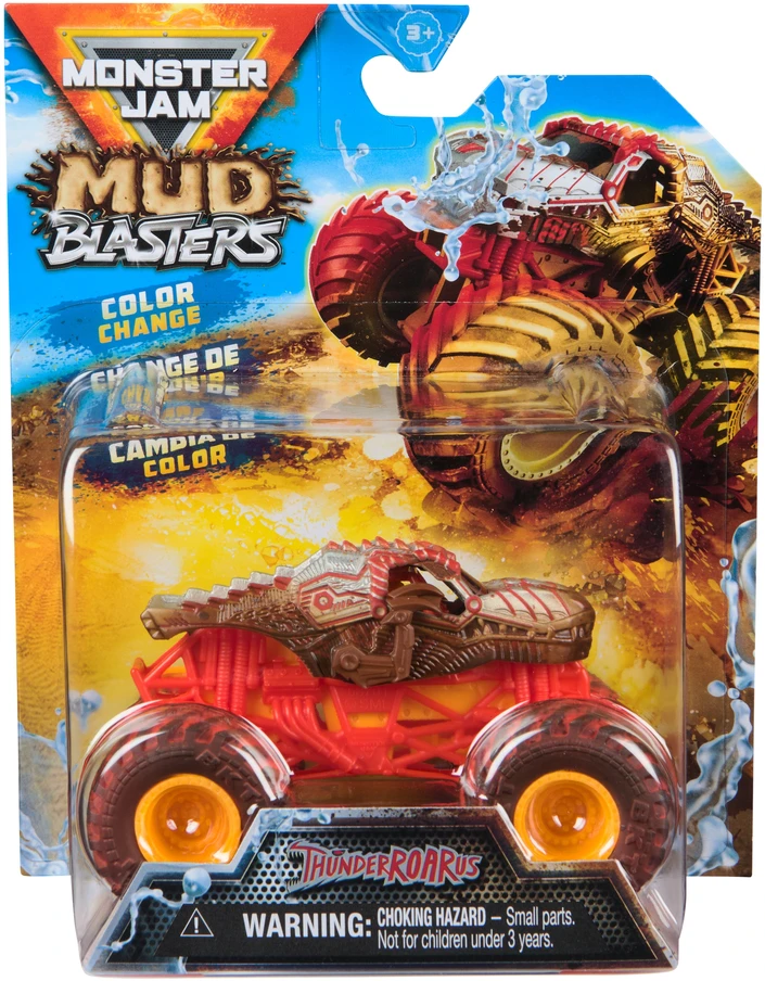 MONSTER JAM 1:64 spalvą keičiantis visureigis Mud Blasters, asort., 6072638
