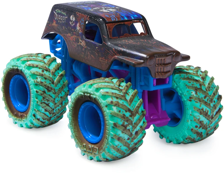 MONSTER JAM 1:64 spalvą keičiantis visureigis Mud Blasters, asort., 6072638