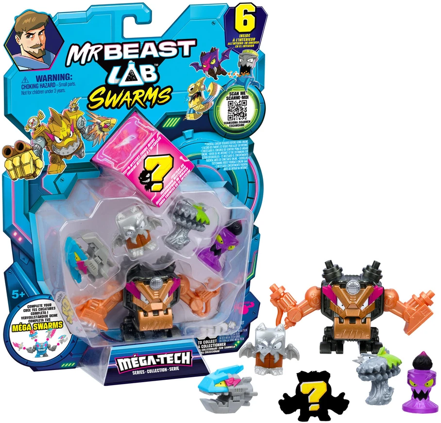 BEAST LAB MR Figūrėlės, 6 vnt., 2,5 cm