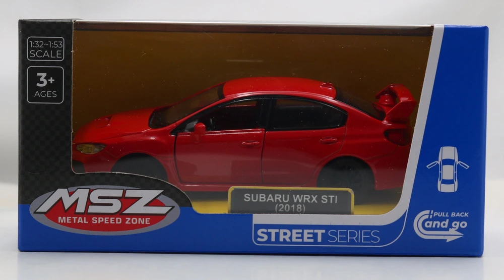 MSZ Automobilio modelis Subaru WRX STI, skalė 1:40