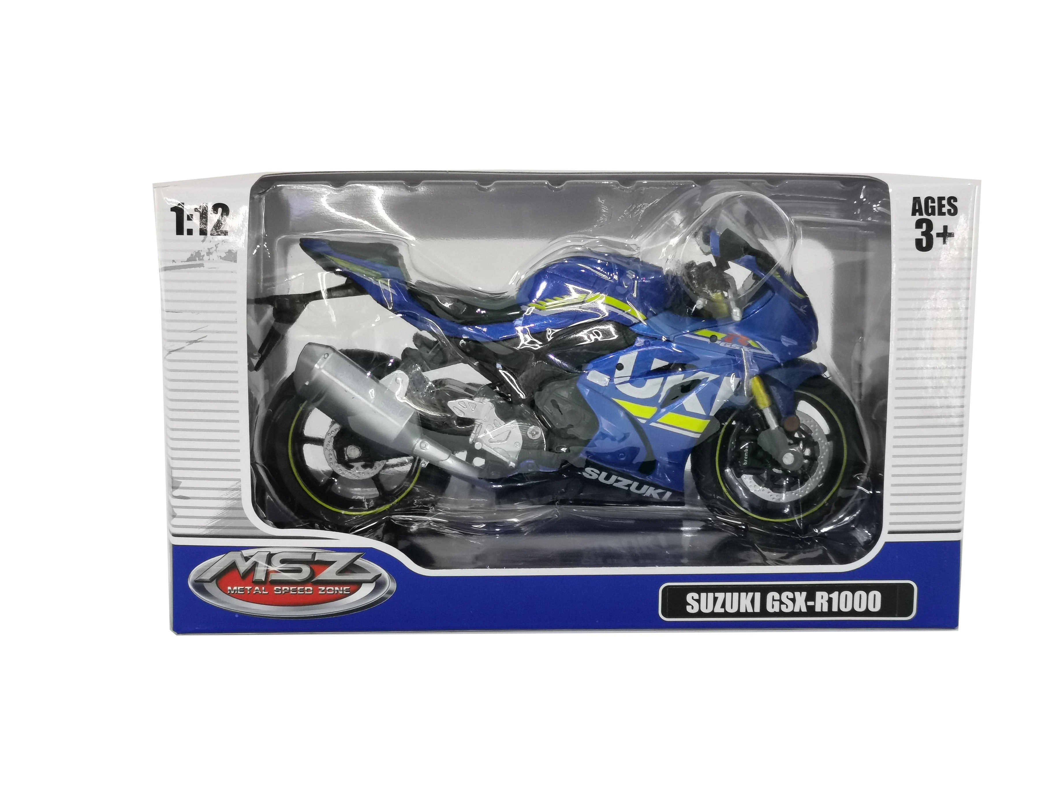 Pulio MSZ Motociklas SUZUKI GSR-R1000, 1:12
