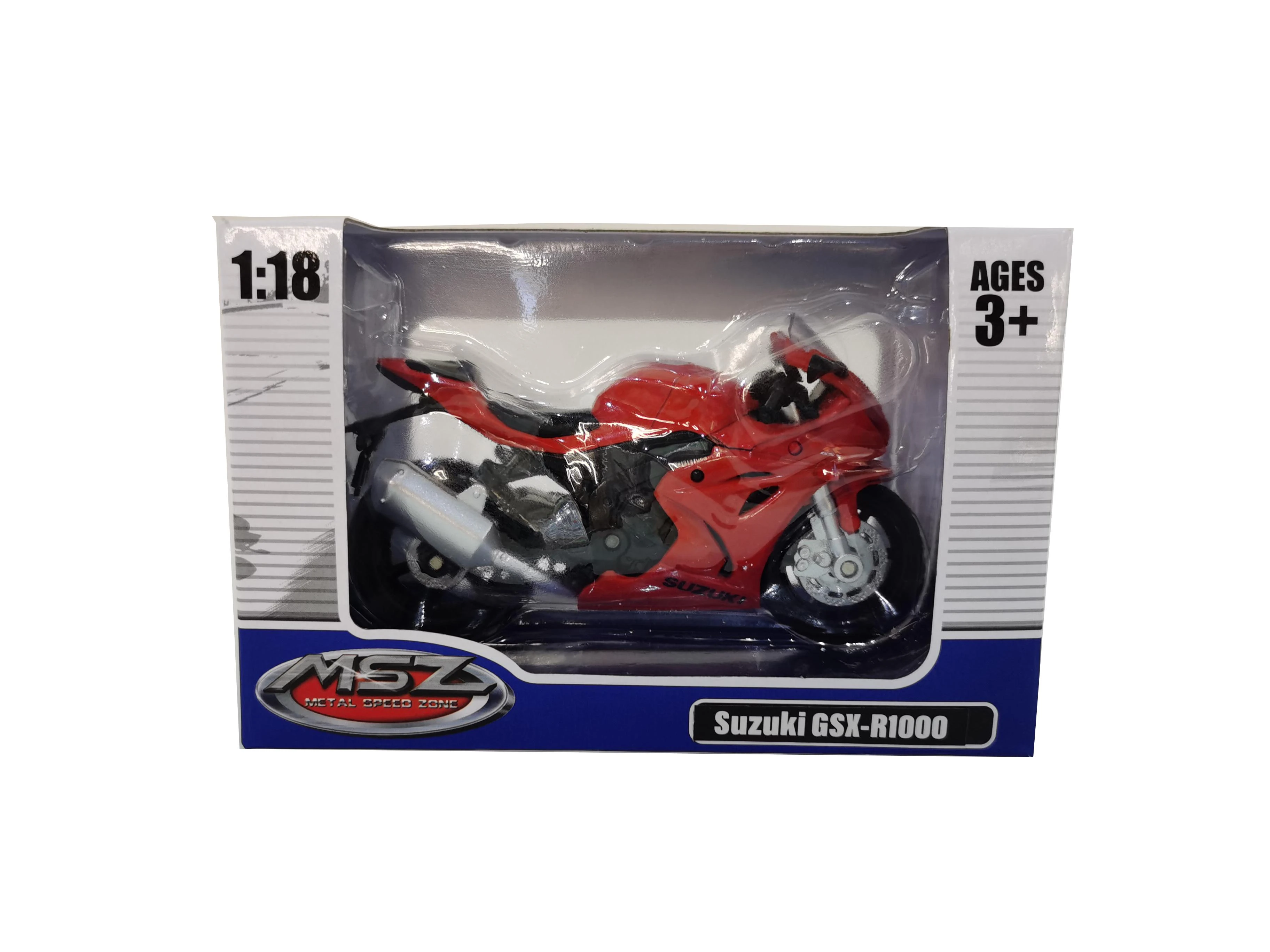 MSZ Motociklas SUZUKI GSR-R1000, 1:18