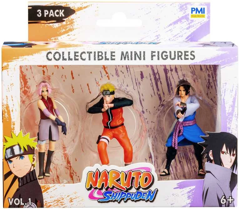 NARUTO Figūrėlės, 3 vnt., 7 cm