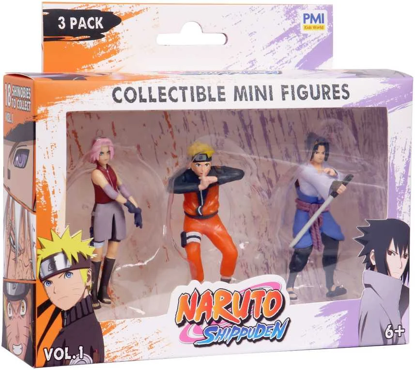 NARUTO Figūrėlės, 3 vnt., 7 cm