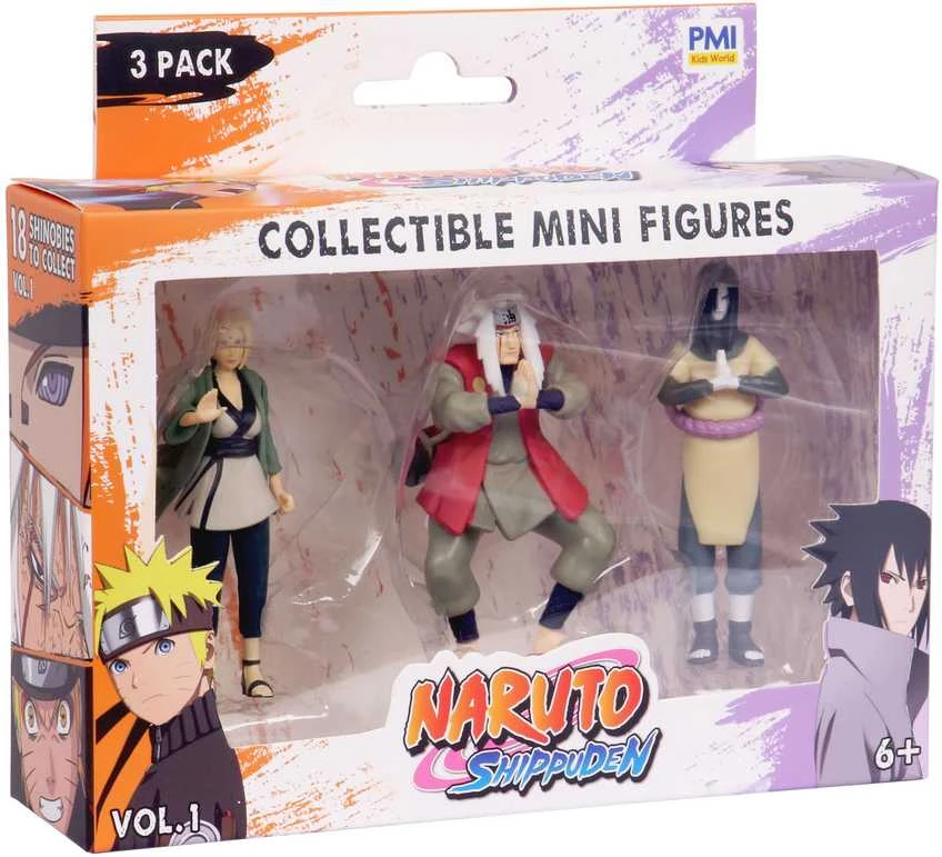 NARUTO Figūrėlės, 3 vnt., 7 cm