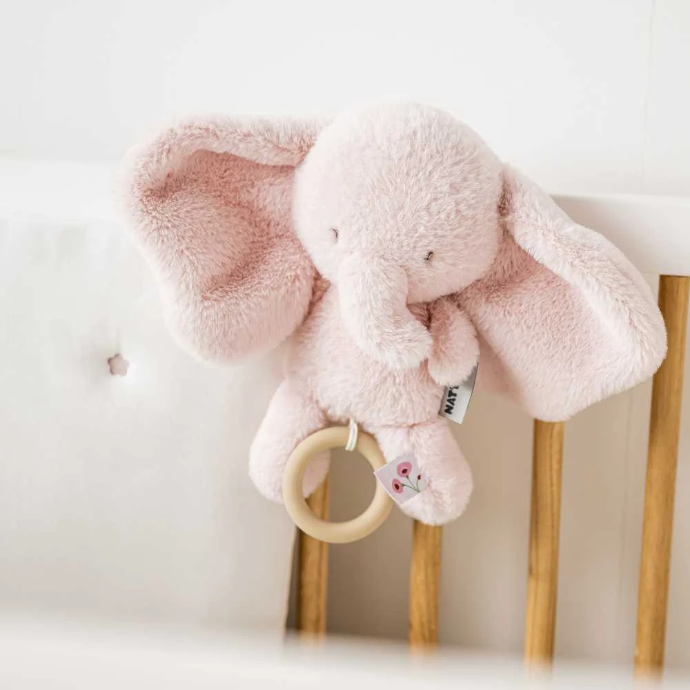 NATTOU Fanfan musical plush toy elephant pink, 25cm