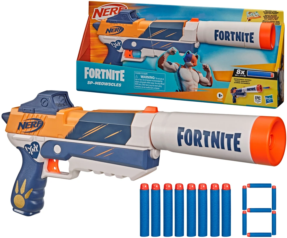 TOYS NERF FORTNITE Šautuvas SP MEOWSCLES