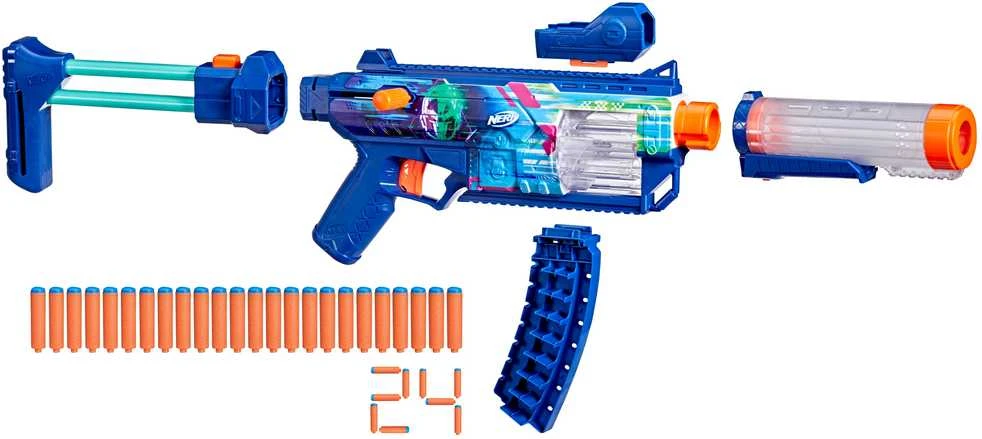 Žaislinis šautuvas Nerf Loadout Blaster Cyberlight Ghost