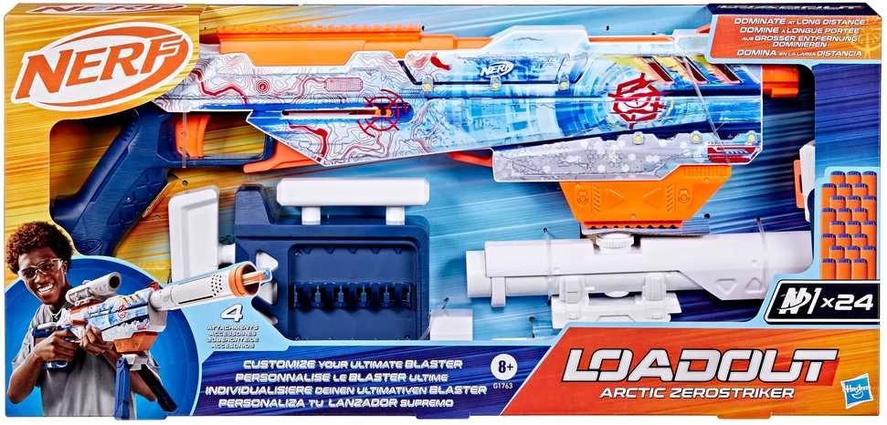 Žaislinis šautuvas Nerf Loadout Artic Zerostriker
