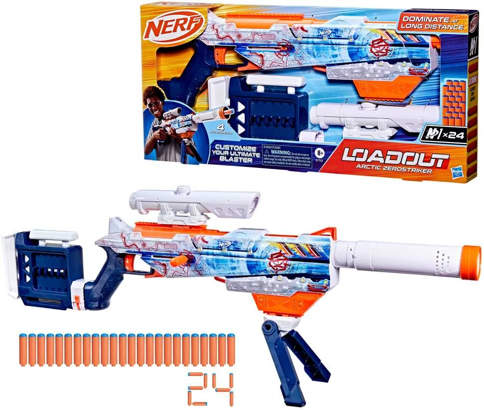 Žaislinis šautuvas Nerf Loadout Artic Zerostriker