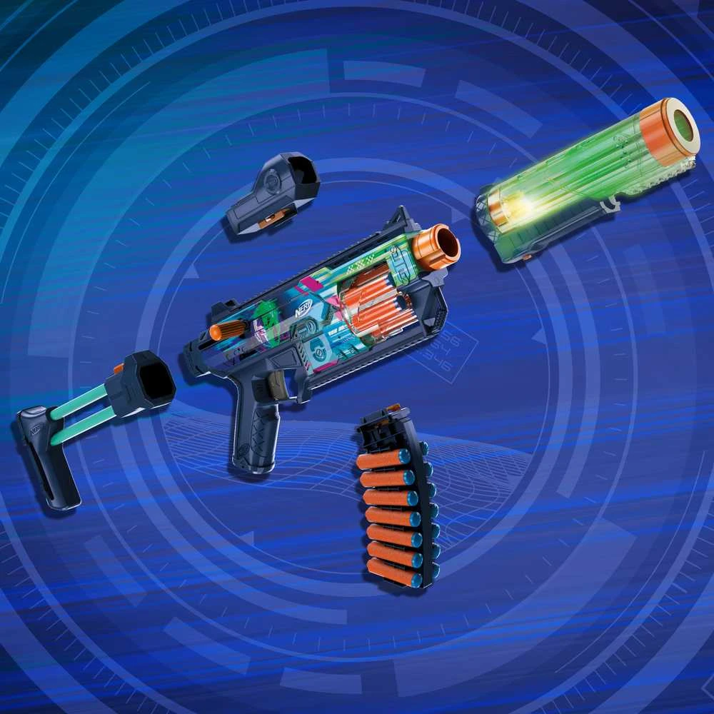 Žaislinis šautuvas Nerf Loadout Blaster Cyberlight Ghost
