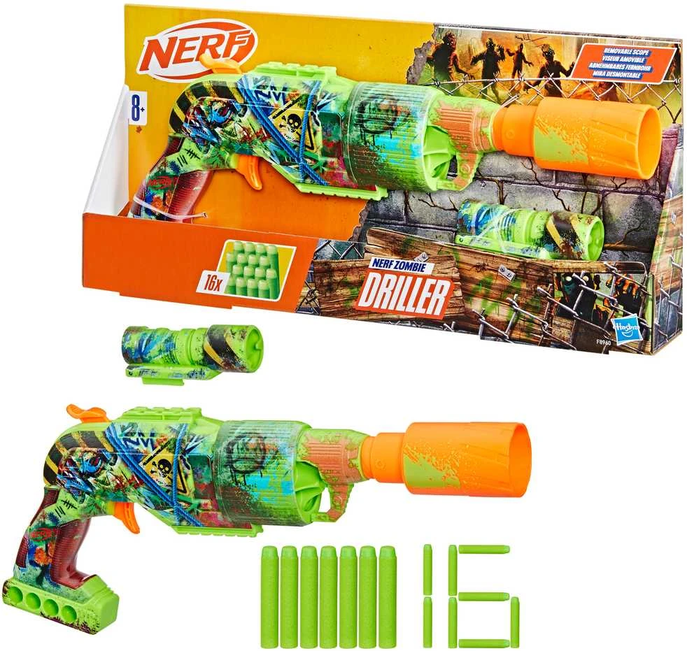 Hasbro NERF Zombių šautuvas DRILLER