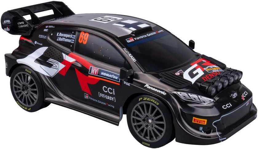 NIKKO RC automobilis su LED Toyota GR #69 Rovanperä, 1:18
