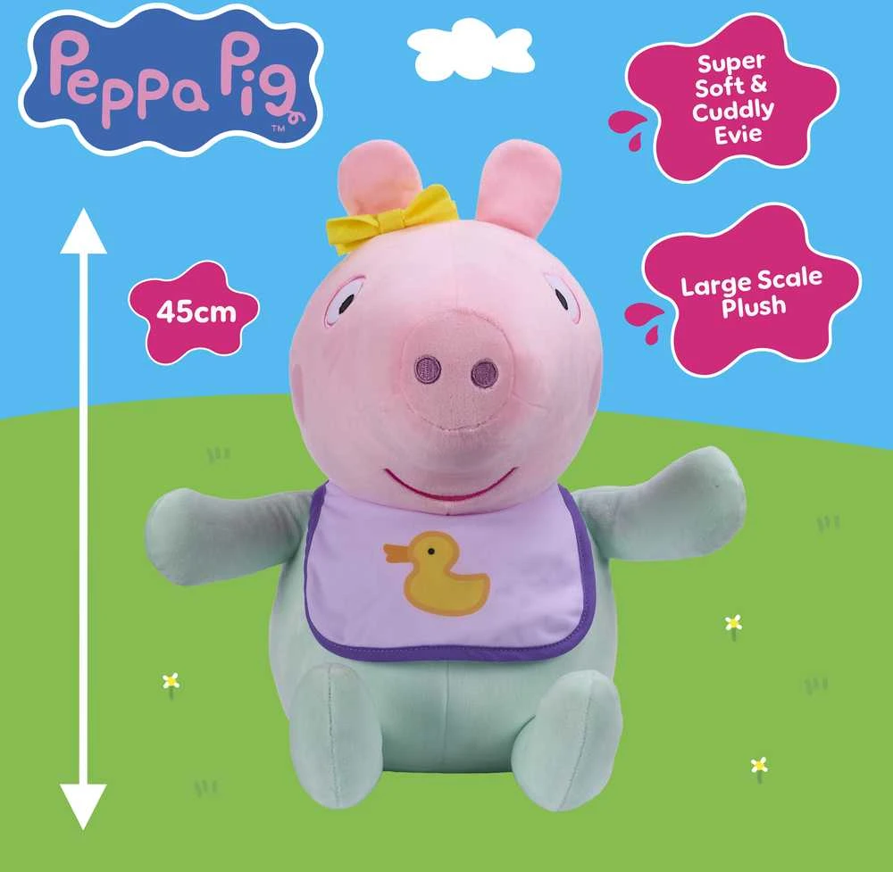 Peppa Pig Pliušinis žaislas Evie, 30 cm