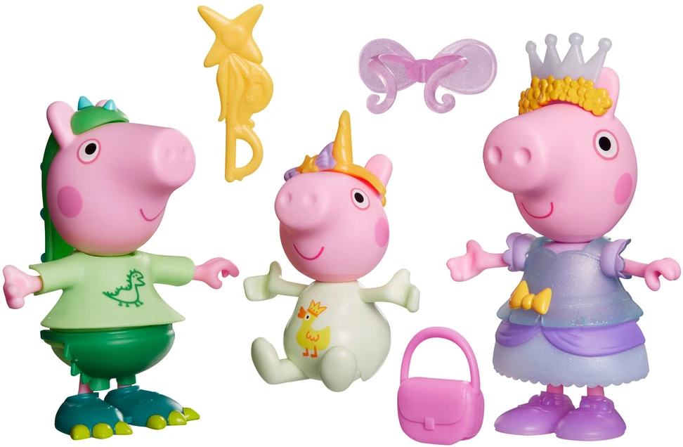 Peppa Pig Rinkinys „Pepa ir draugai: madų vakarėlis“, 15 cm