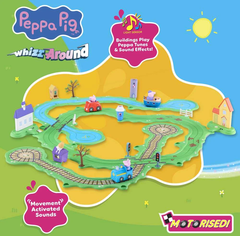 Peppa Pig Whizz Around Peppos pasaulio žaidimų rinkinys