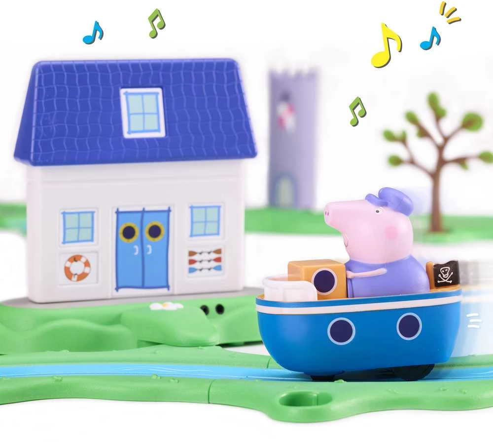 Peppa Rizz Round Peppa Pig Whizz Around Peppos upės žaidimų rinkinys, modelis - PEP08345 ...