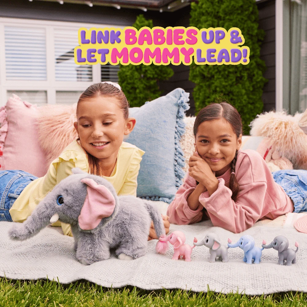 ZURU PETS ALIVE drambliukų mama su mažyliais