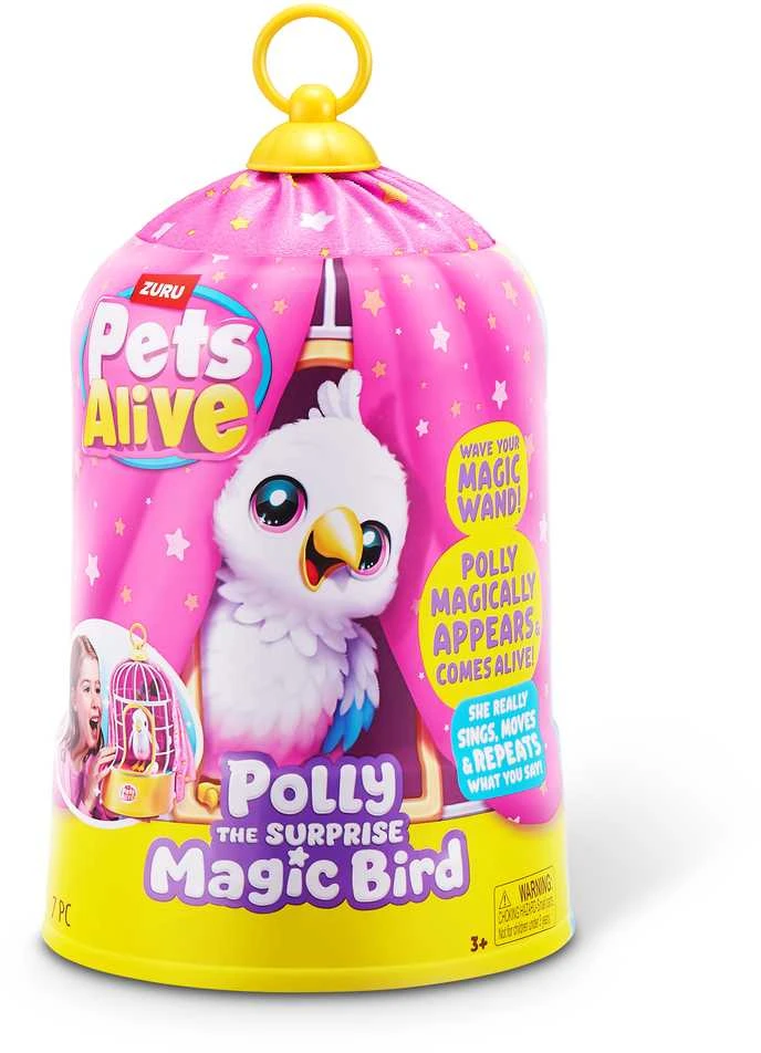 Interaktyvus žaislas „Zuru Pets Alive - Polly the Surprise Magic Bird“