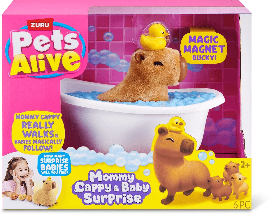 ZURU PETS ALIVE kapibarų mama su mažyliais