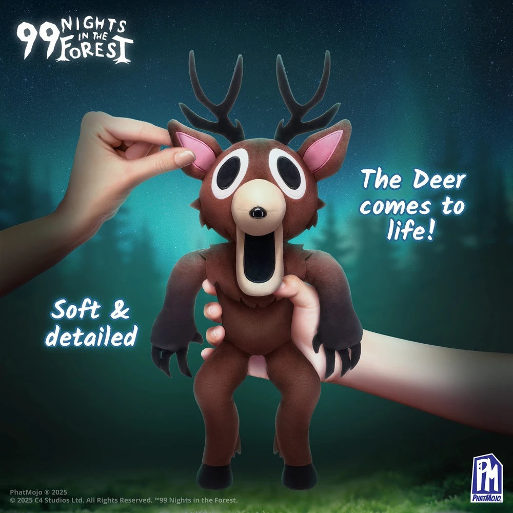 Roblox PHATMOJO 99 NIGHTS IN THE FOREST Minkštas herojus DEER