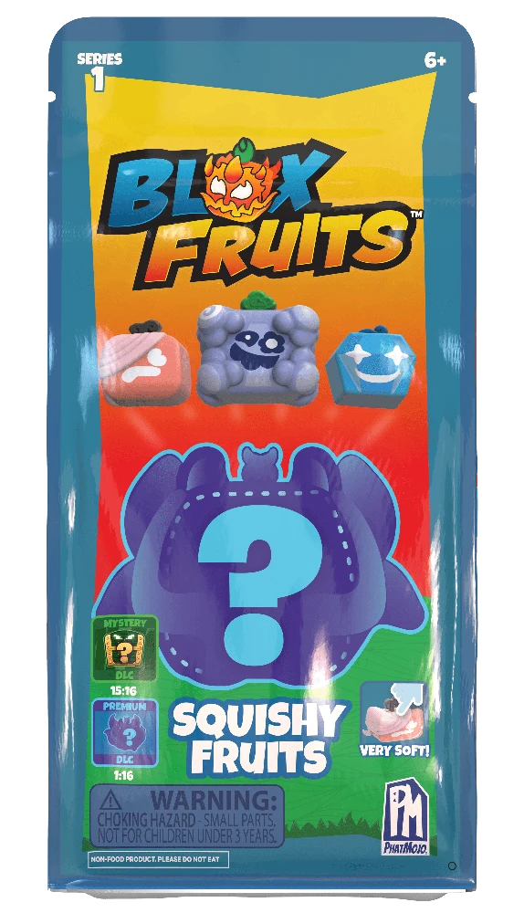 PHATMOJO BLOX FRUITS Squishy figūrėlės aklas pakelis