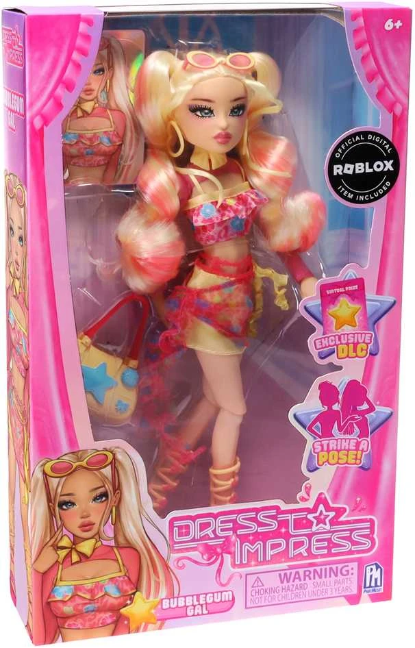 PHATMOJO DRESS TO IMPRESS Lėlė - Bubble Gum Gal, 29 cm
