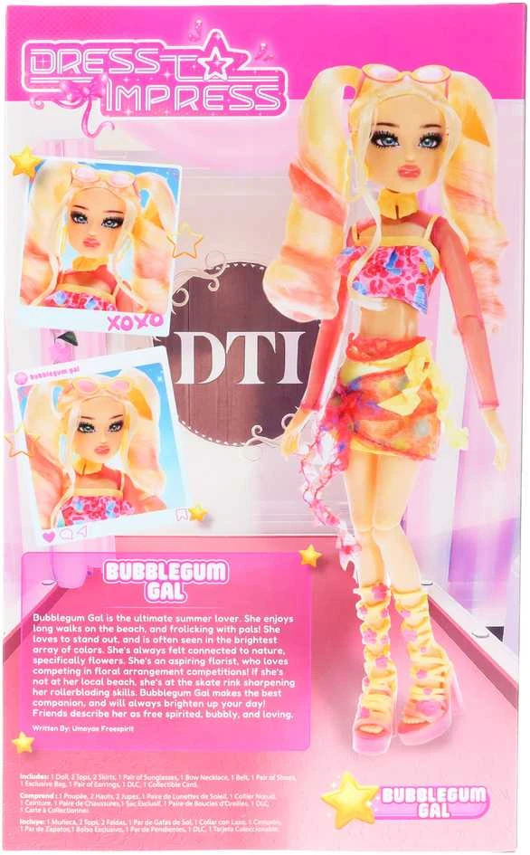 PHATMOJO DRESS TO IMPRESS Lėlė - Bubble Gum Gal, 29 cm
