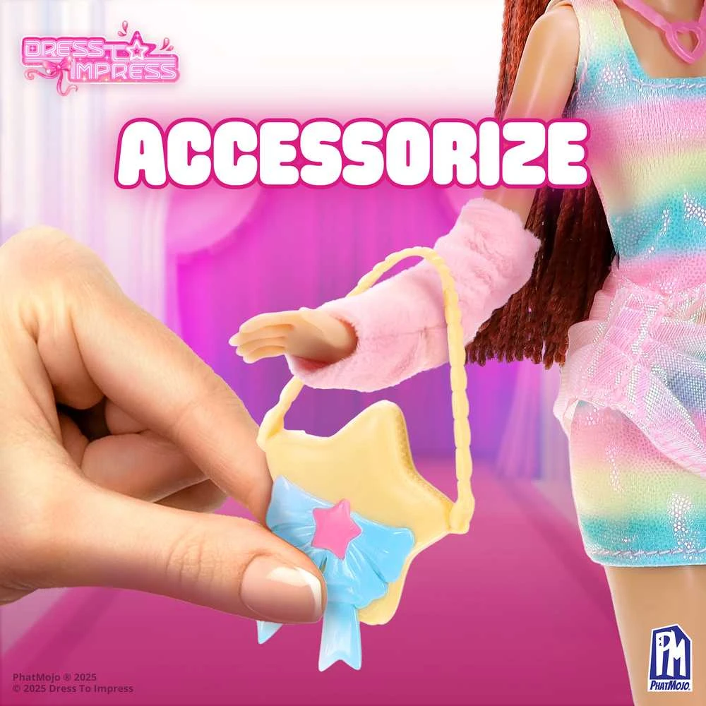 PHATMOJO DRESS TO IMPRESS Lėlė - Stardust Softie, 29 cm