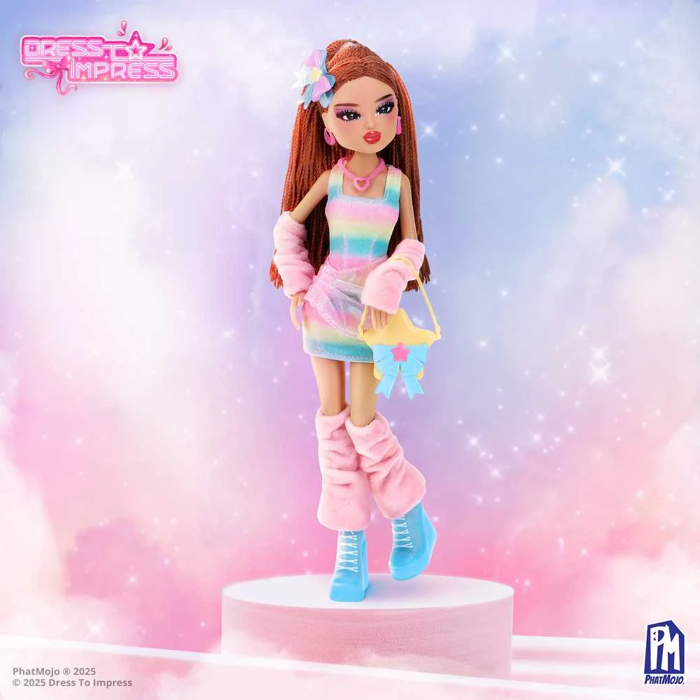 PHATMOJO DRESS TO IMPRESS Lėlė - Stardust Softie, 29 cm