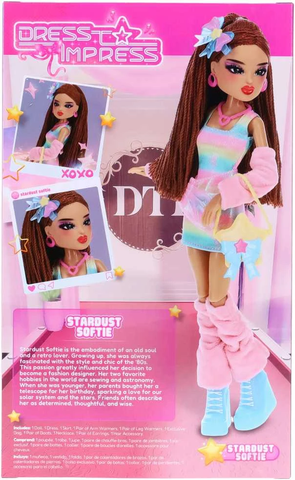 PHATMOJO DRESS TO IMPRESS Lėlė - Stardust Softie, 29 cm
