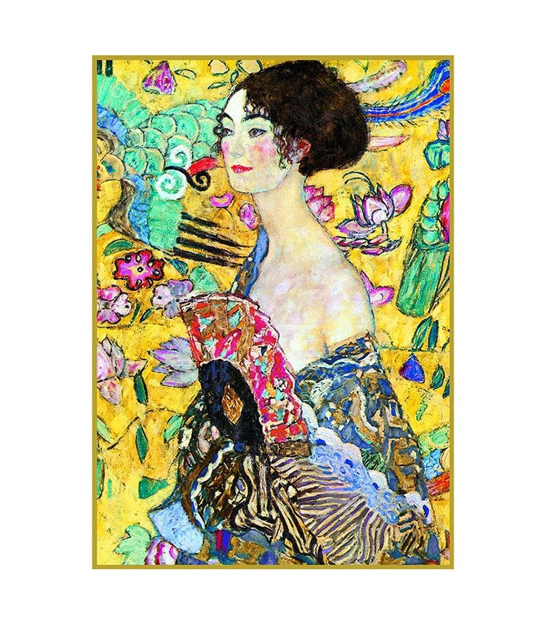 PIATNIK Dėlionė 1000 vnt. - Gustavas Klimtas: Dama su vėduokle