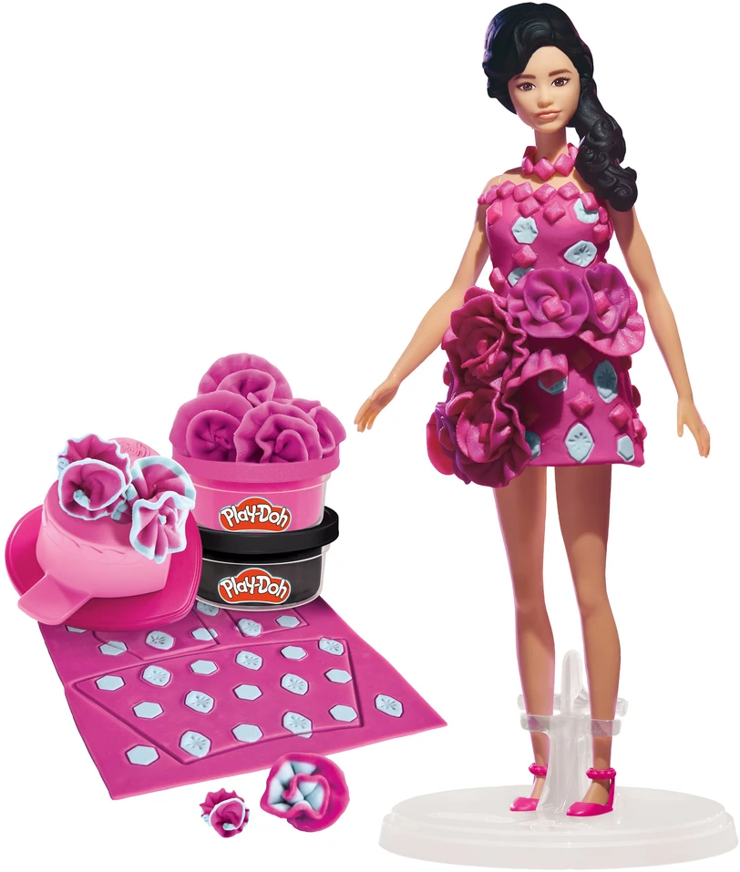 PLAY-DOH BARBIE Rinkinys „Blizgučiai ir kaspinėliai“