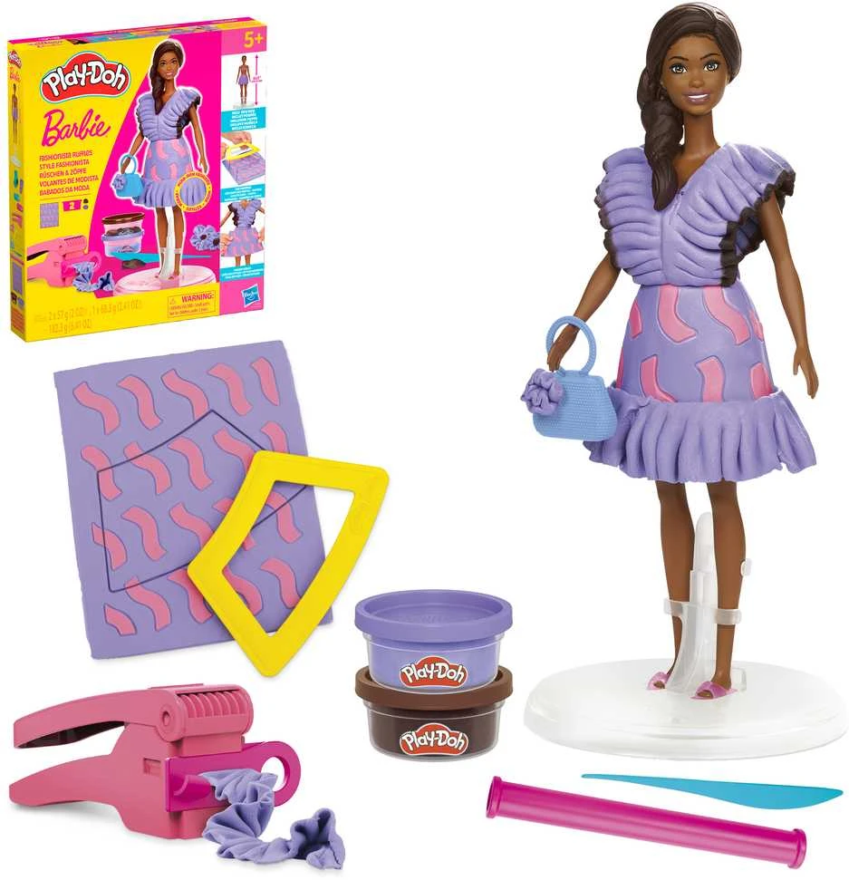 PLAY-DOH BARBIE žaidimų rinkinys Fashionista Ruffles