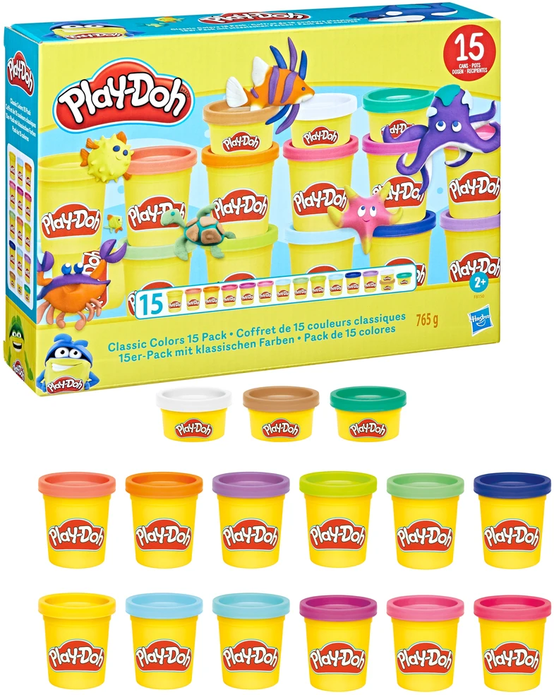 PLAY-DOH Klasikinių spalvų rinkinys, 15 vnt.
